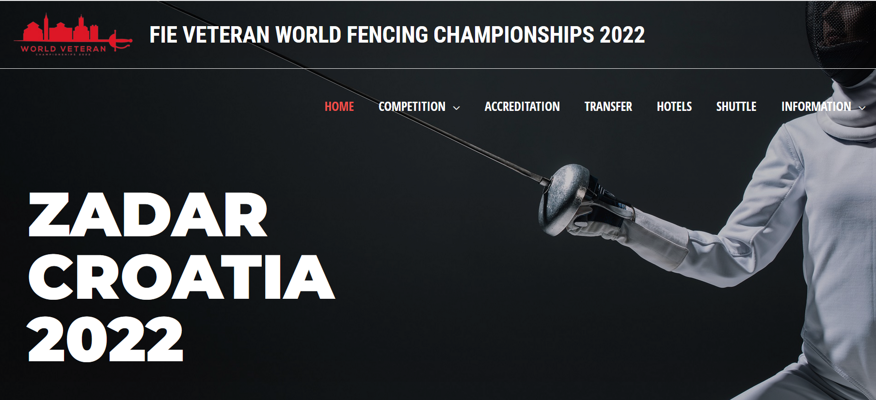 Website for World Championships British Veterans Fencing